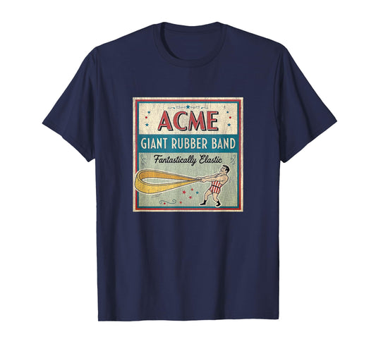 Acme Giant Rubber Band | Vintage Cartoon Saturday Morning T-Shirt