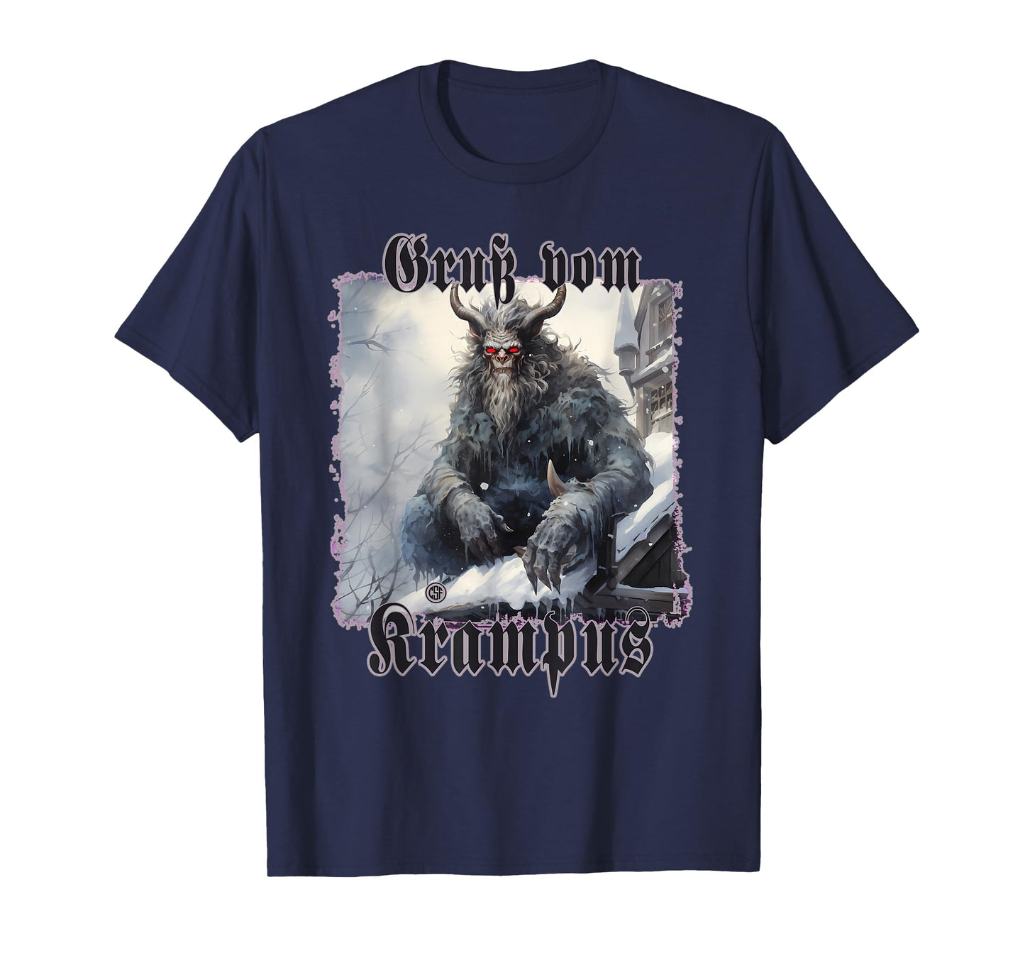 Greeting from Krampus Christmas Legend Figure T-Shirt