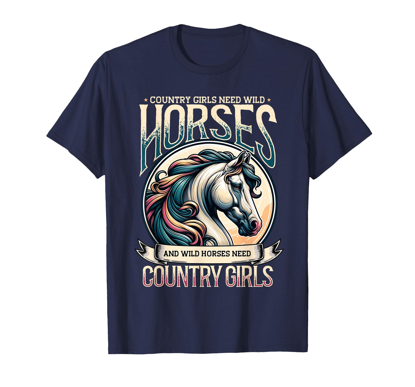 Equestrian Horseback Riding & Country Girls, Horse Lover T-Shirt