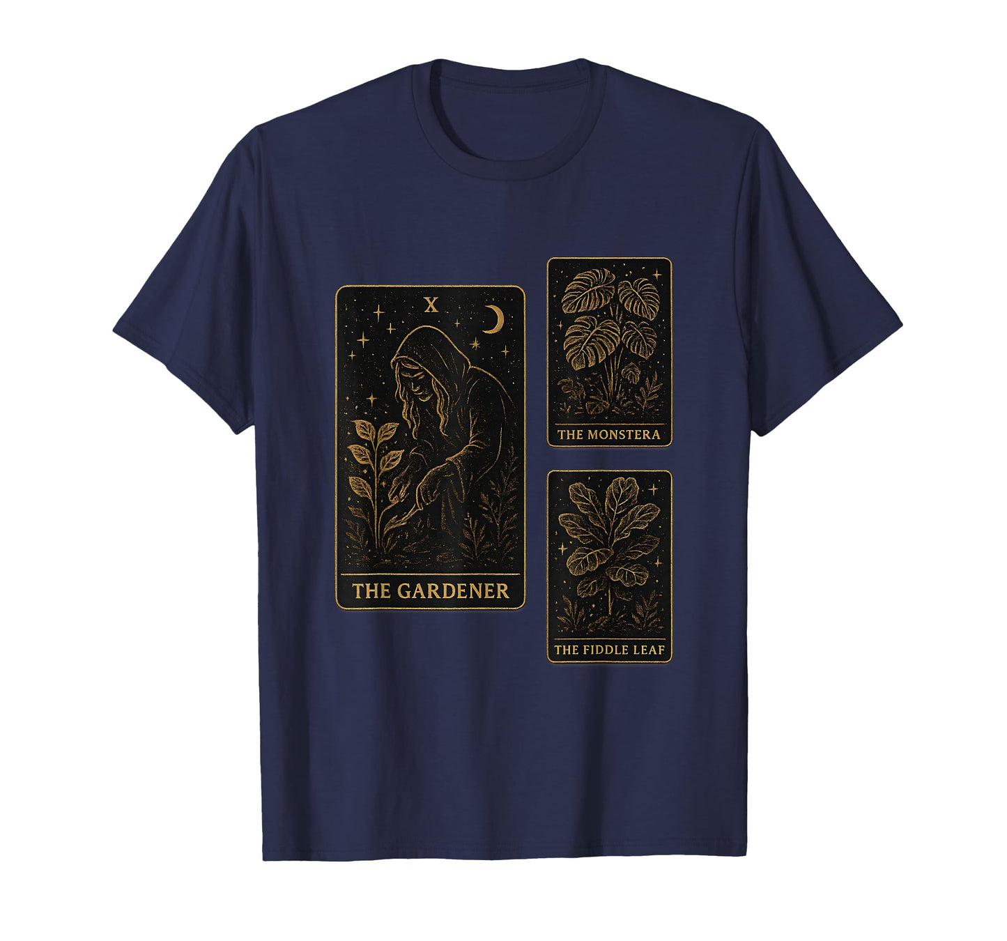 The Gardener Tarot Card Witchy Plant Dad Gardening Mystical T-Shirt