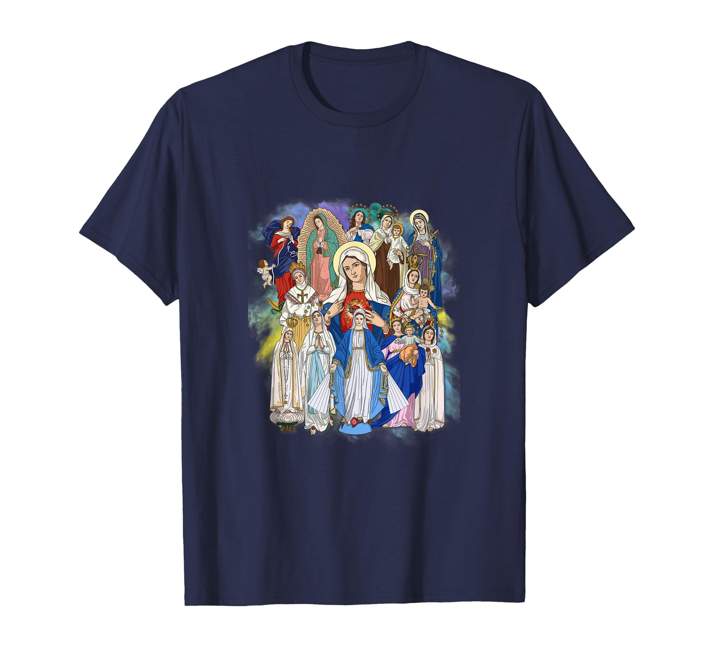 Our Lady The Blessed Mother Latin Marian Titles Catholic T-Shirt