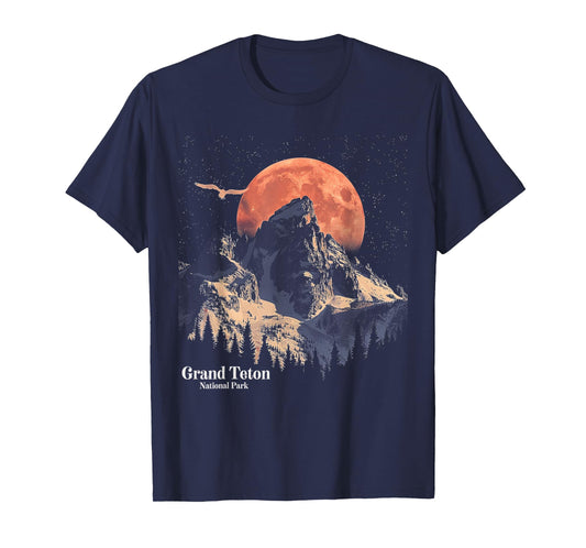 Grand Teton - US National Park Vintage Men Women Kids Retro T-Shirt