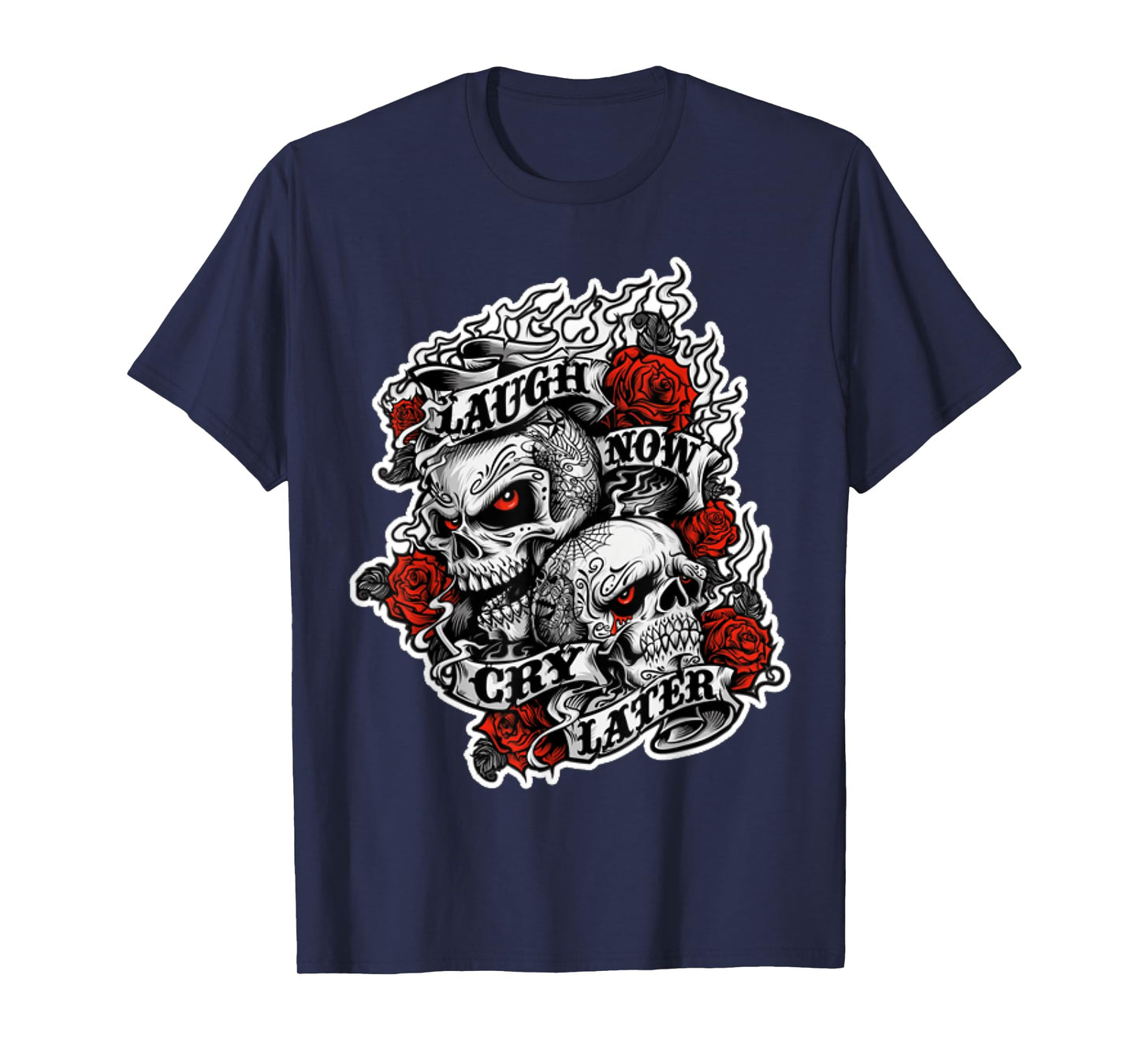Laugh Now - Cry Later - Wild Biker T-Shirt