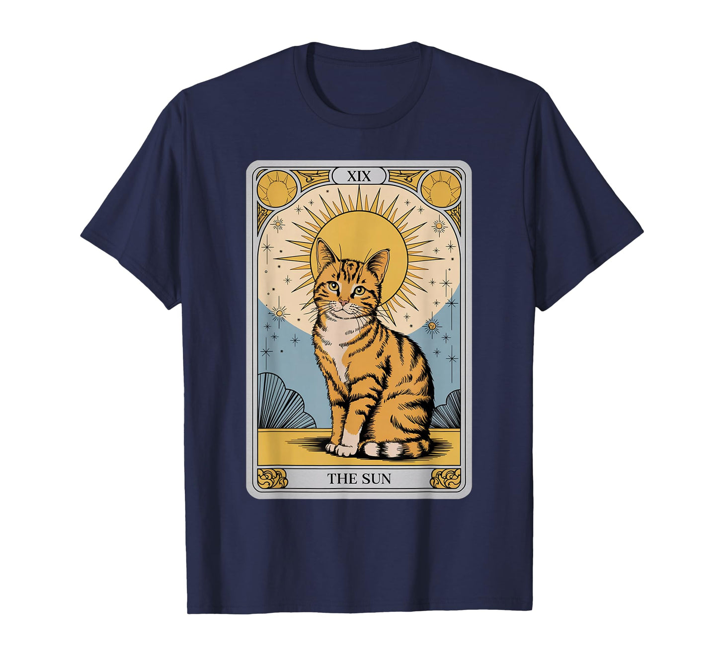 The Sun Tarot Cat – Mystical Orange Tabby with Positive Ener T-Shirt