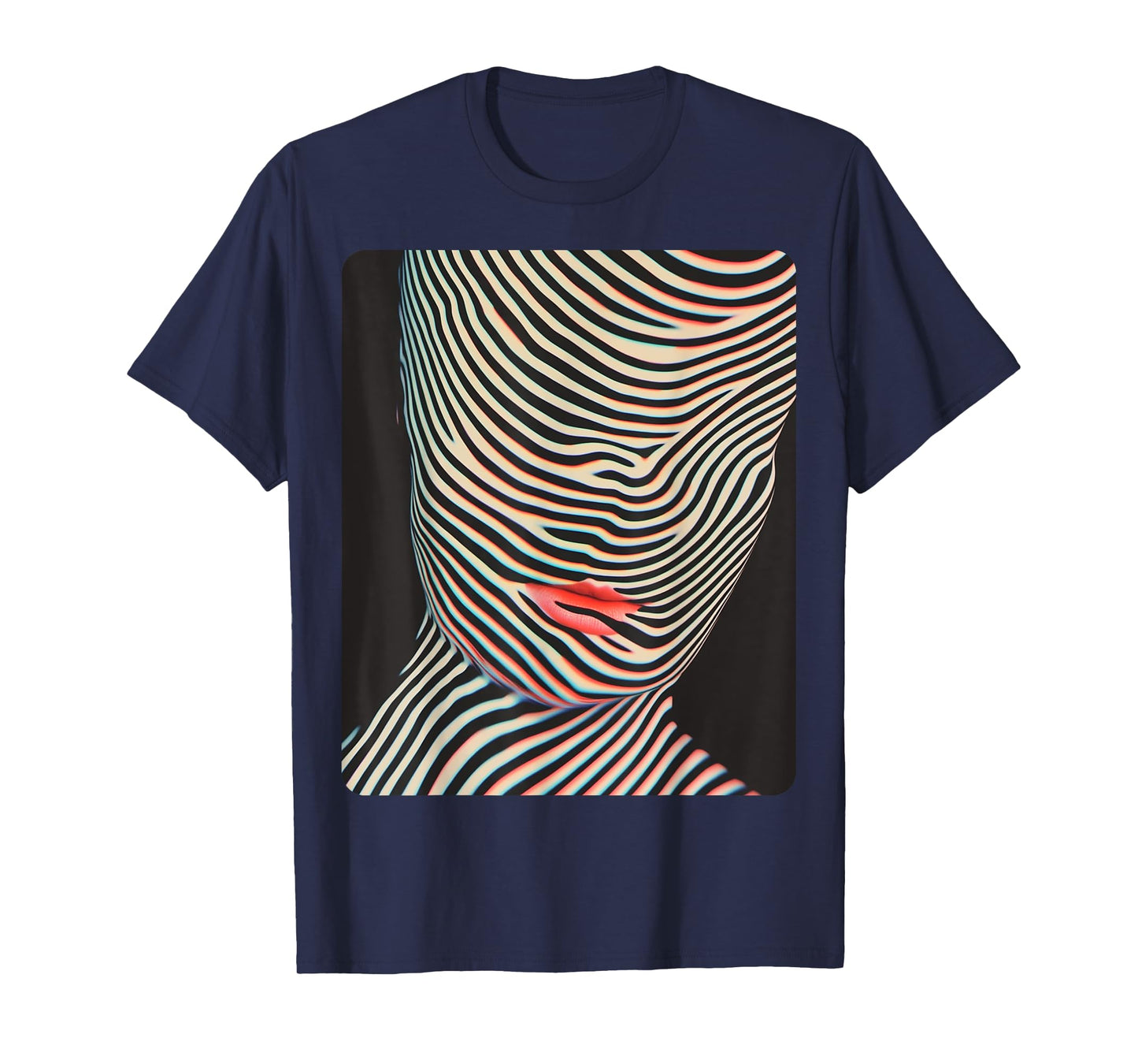 Female Women's Abstract Fashion Designer T-Shirt