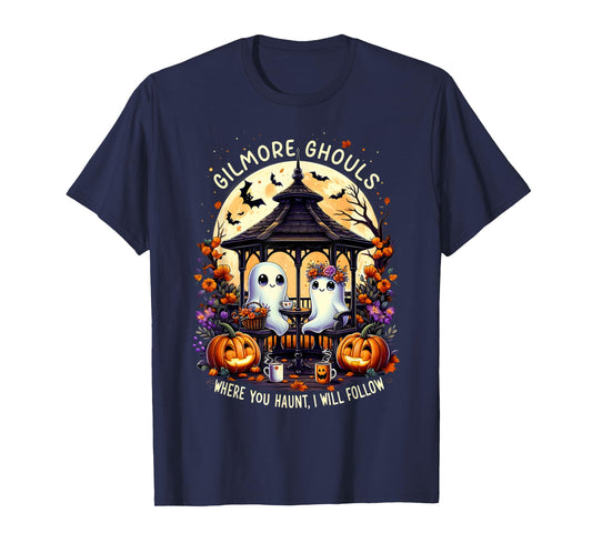 Halloween Ghost Gilmore Ghouls Where You Haunt I Will Follow T-Shirt