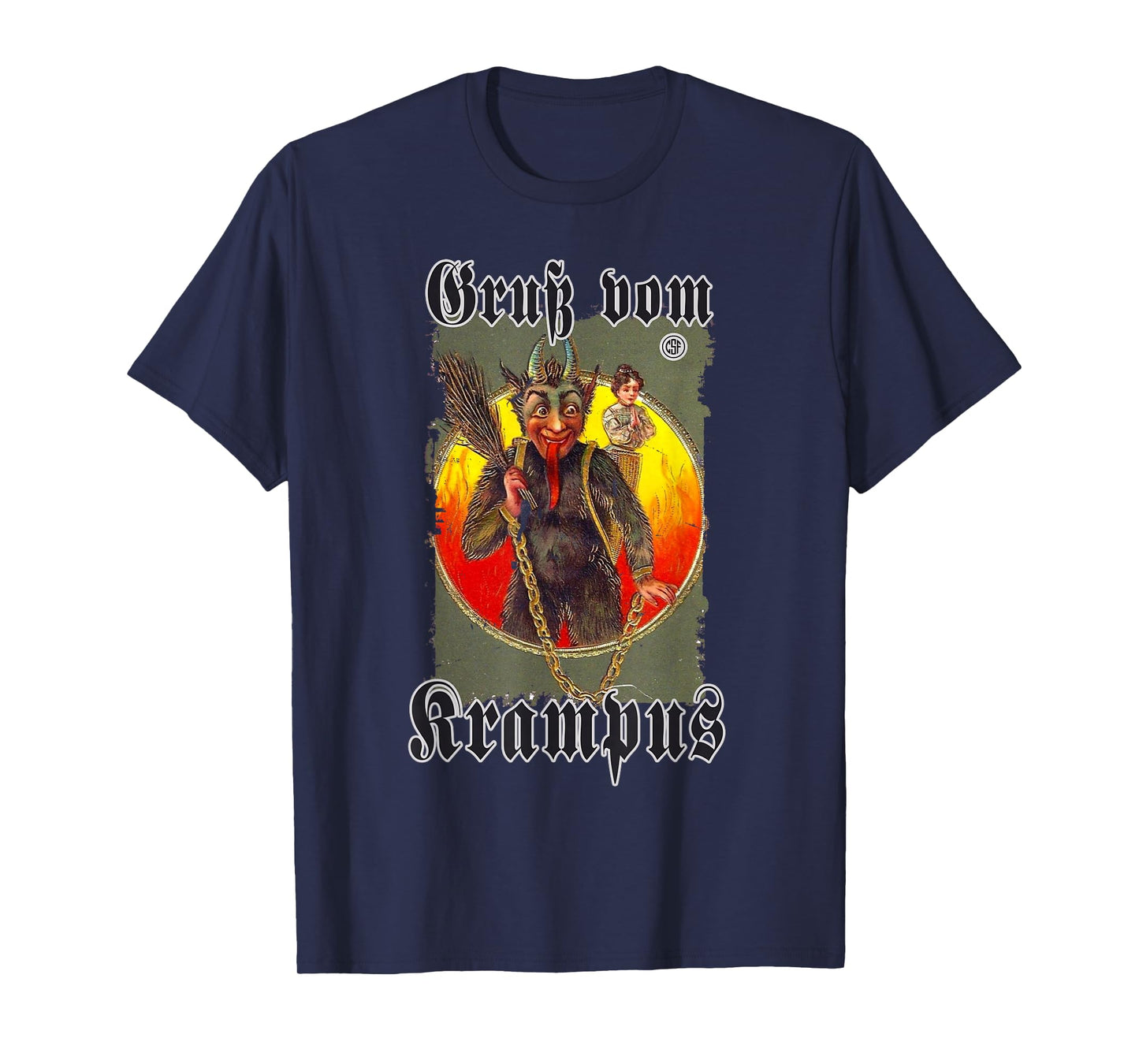 Greeting from Krampus Christmas Legend Figure T-Shirt