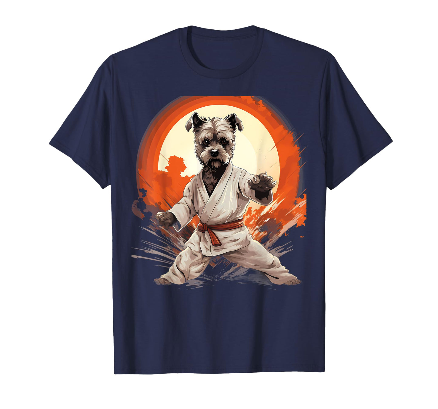 MMA Miniature Schnauzer Dog Karate Men Women Kids T-Shirt
