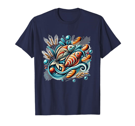 2 Fish, 5 Loaves, 5000 - A Miracle Against All Odds T-Shirt