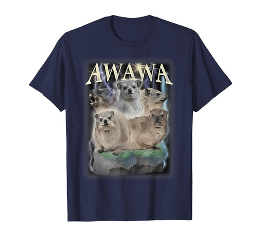 Funny Awawa Hyrax Oddly Specific Meme Animal For Family Tee T-Shirt