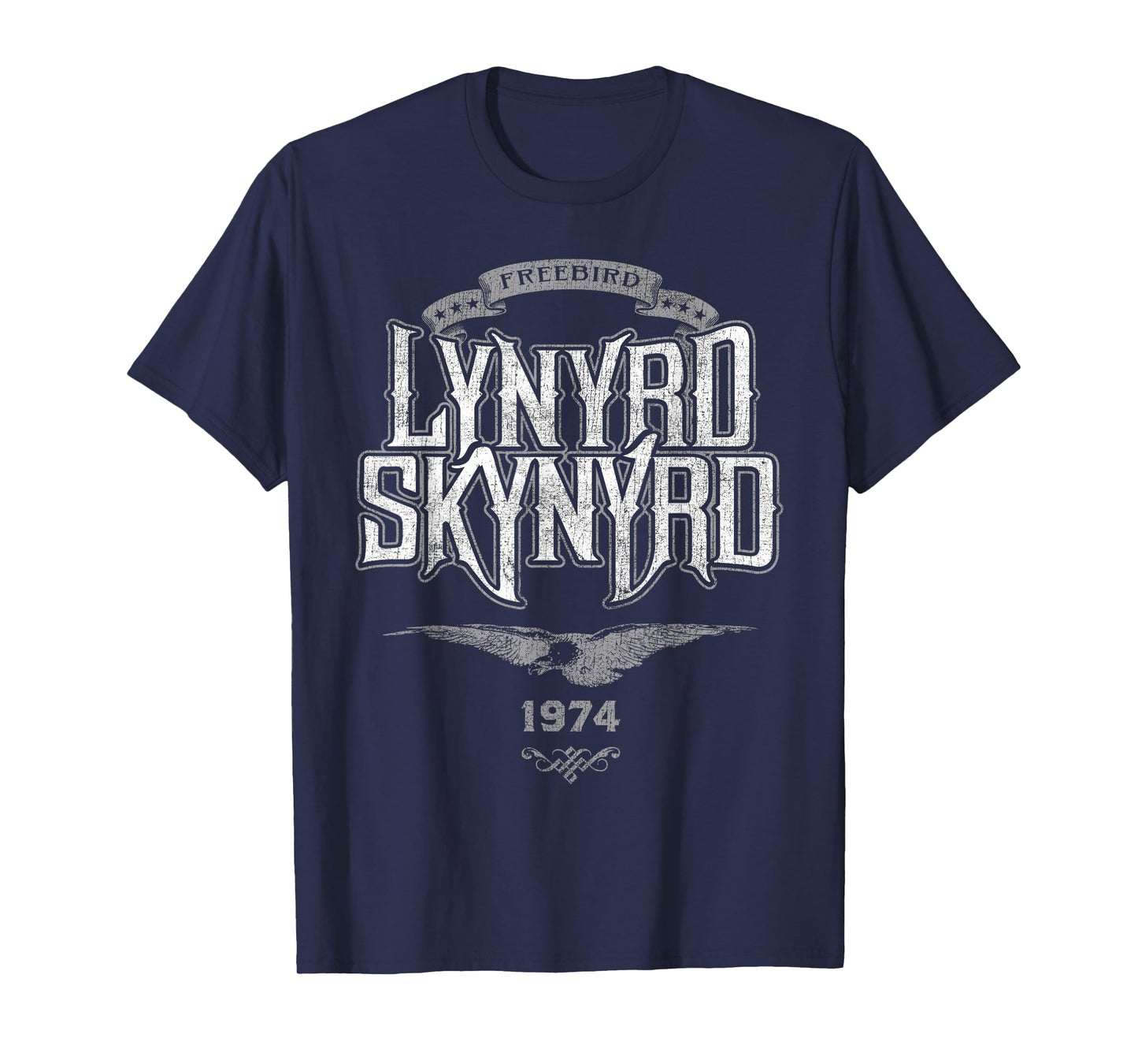 Lynyrd Skynyrd Freebird Retro Logo 1974 Rock Music 70s Gifts T-Shirt