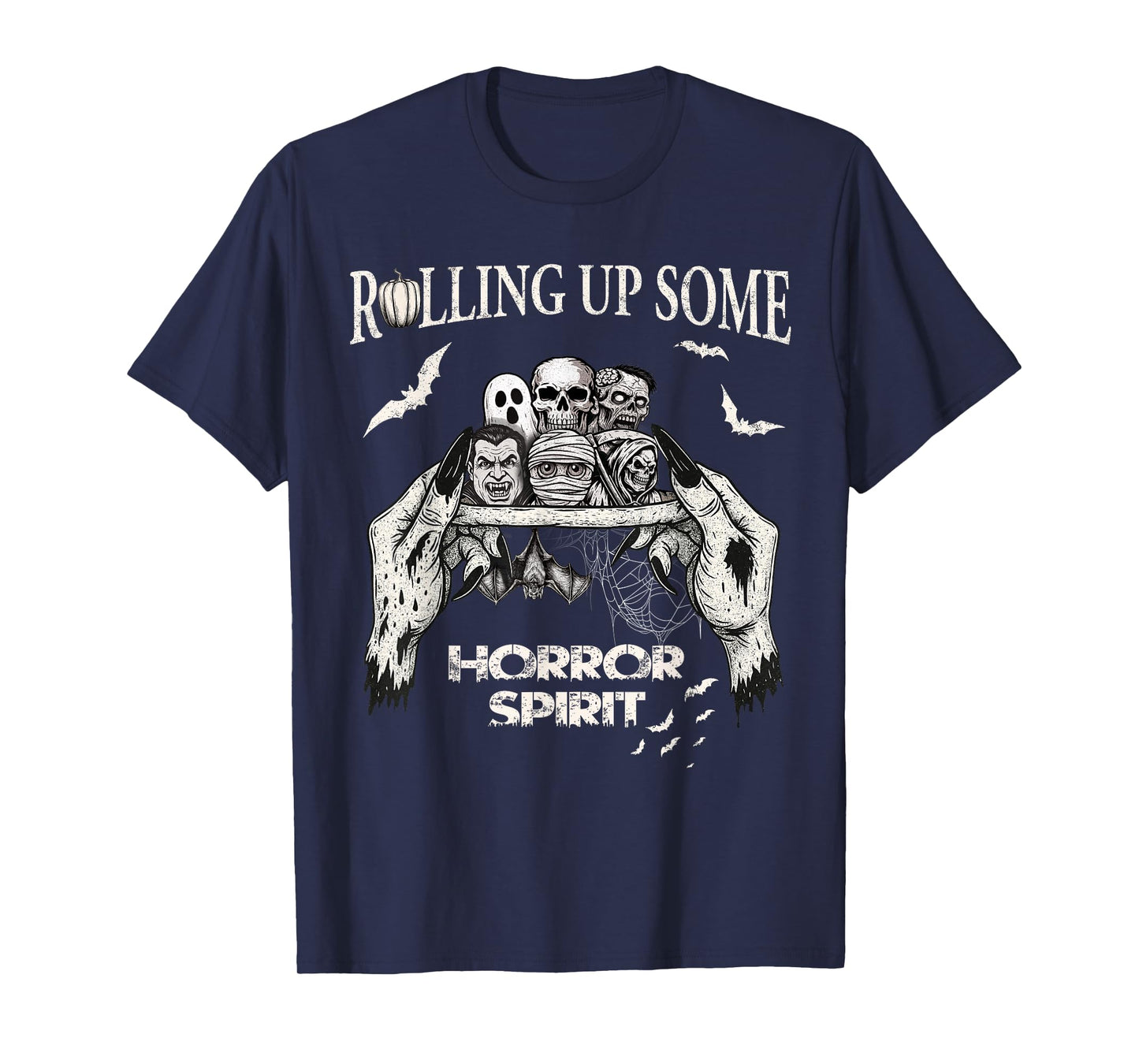 Horror Spirit Halloween Witch Skeleton Zombie Mummy Vampire T-Shirt