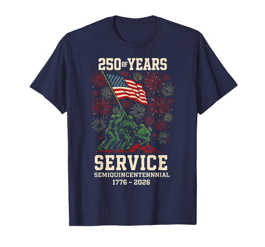 250 Years America Anniversary 1776-2026 Independence Day T-Shirt
