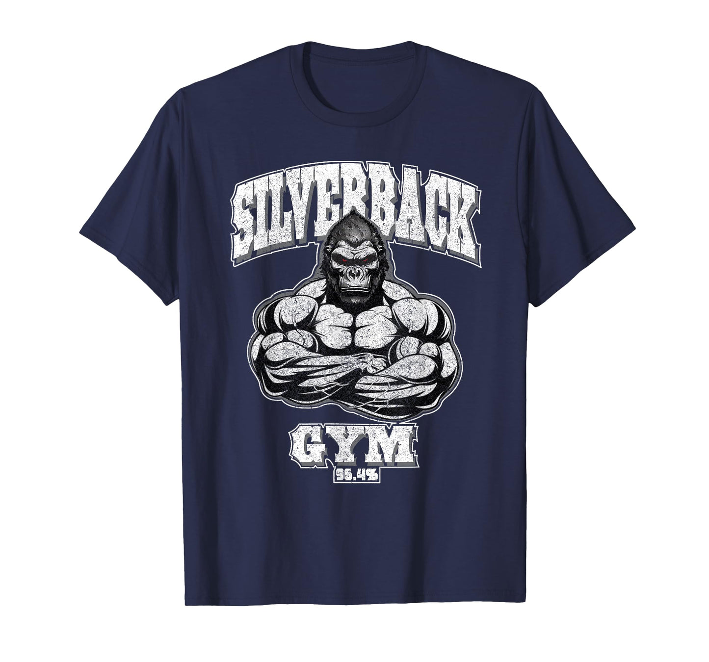 96.4% Silverback gym apparel, body building, gym Strongman T-Shirt