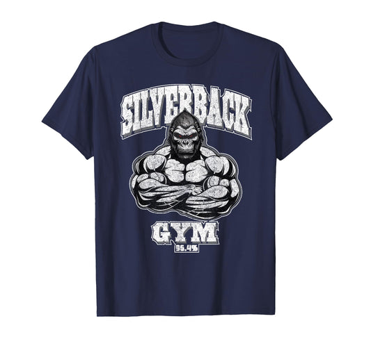96.4% Silverback gym apparel, body building, gym Strongman T-Shirt