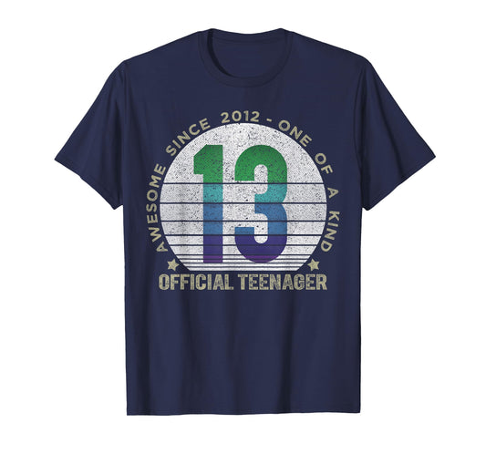 Official Teenager 13 Year Old Gifts Vintage 13th Birthday T-Shirt