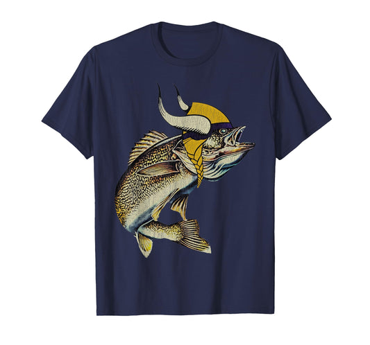 Retro Vintage Minnesota Walleye Fishing Lake Walleye Fishing T-Shirt