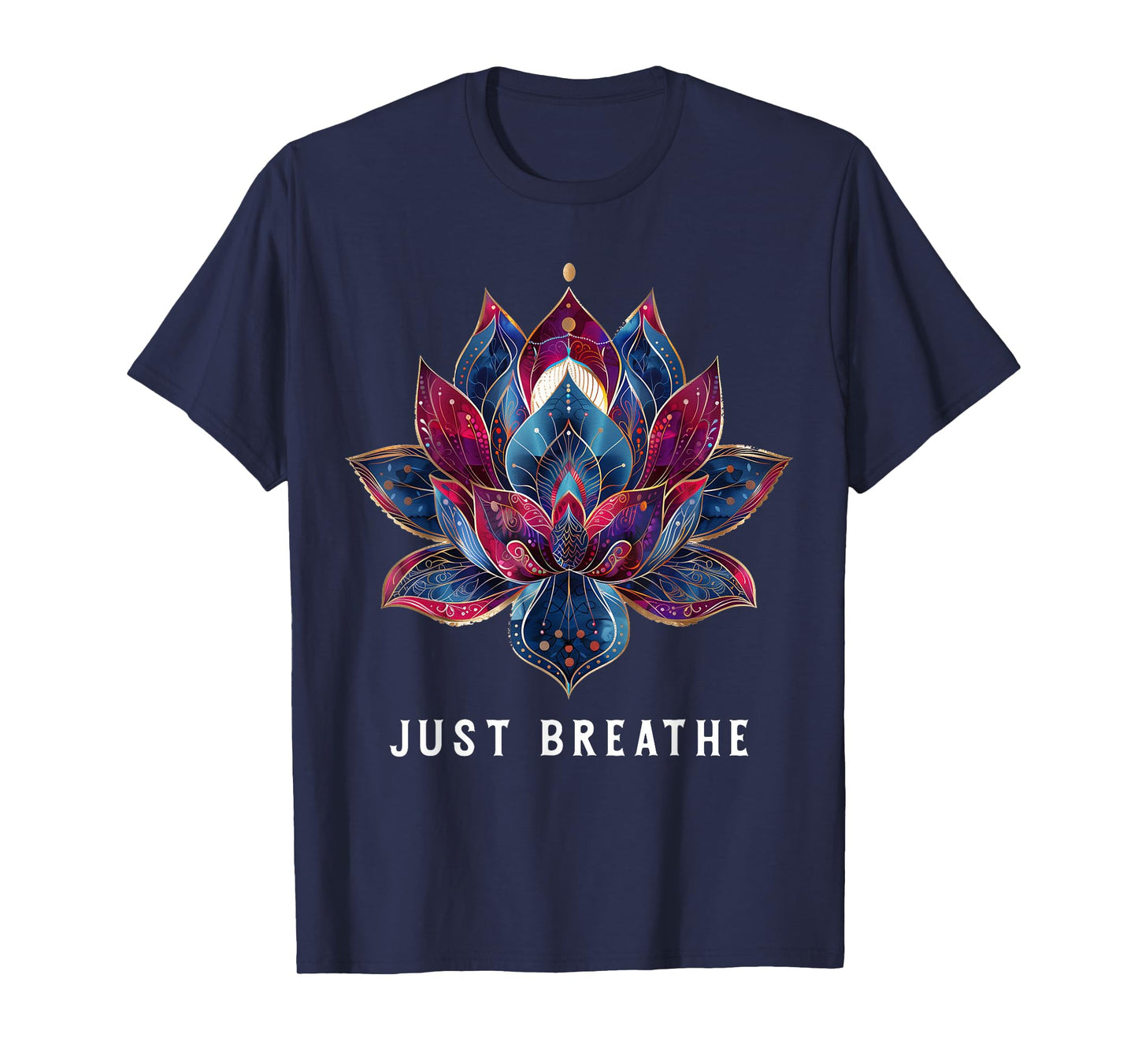 Yoga Lotus Flower Zen Buddhism Buddhist Buddha Meditation T-Shirt