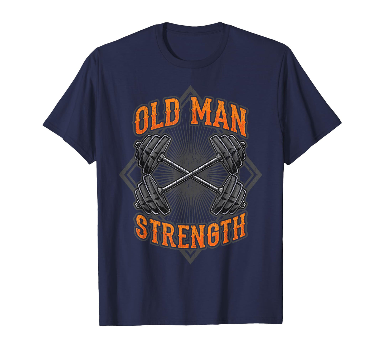 Old Man Strength Muscle Gym Training Bodybuilding Workout T-Shirt