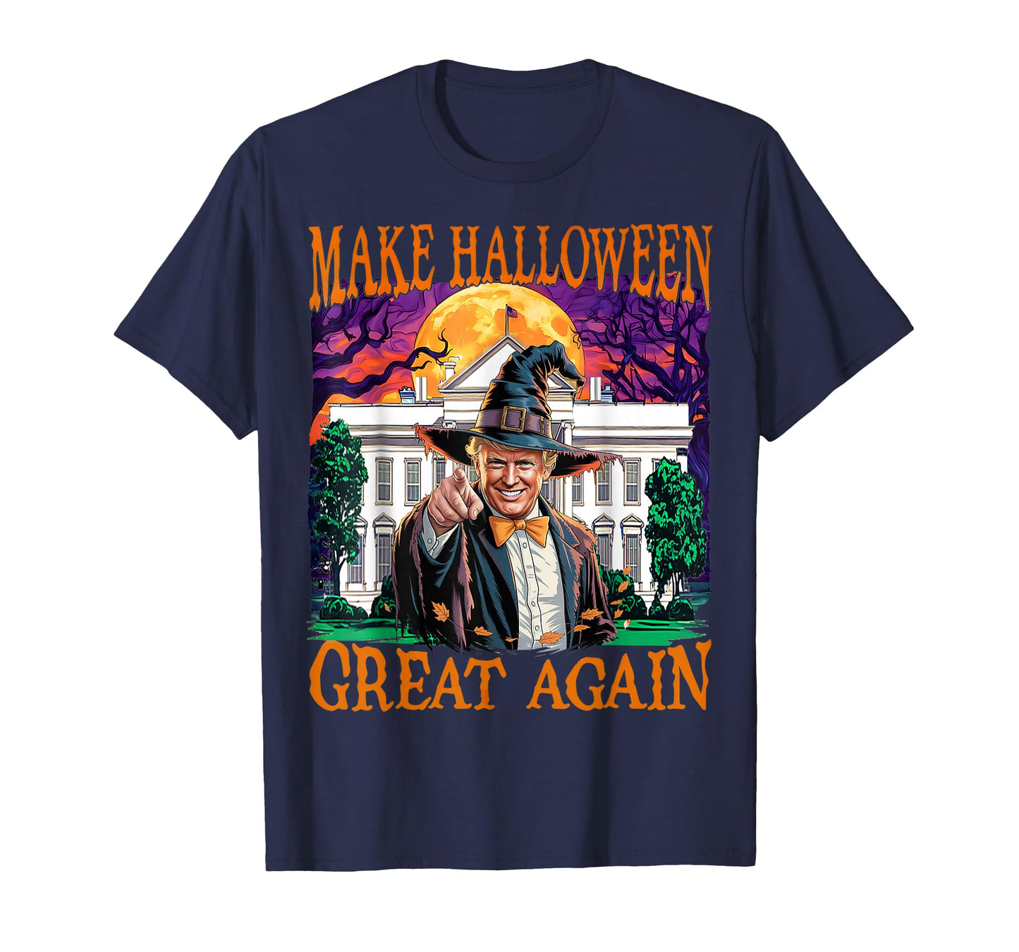 Make Halloween Great Again Donald Trump Spooky Season Funny T-Shirt