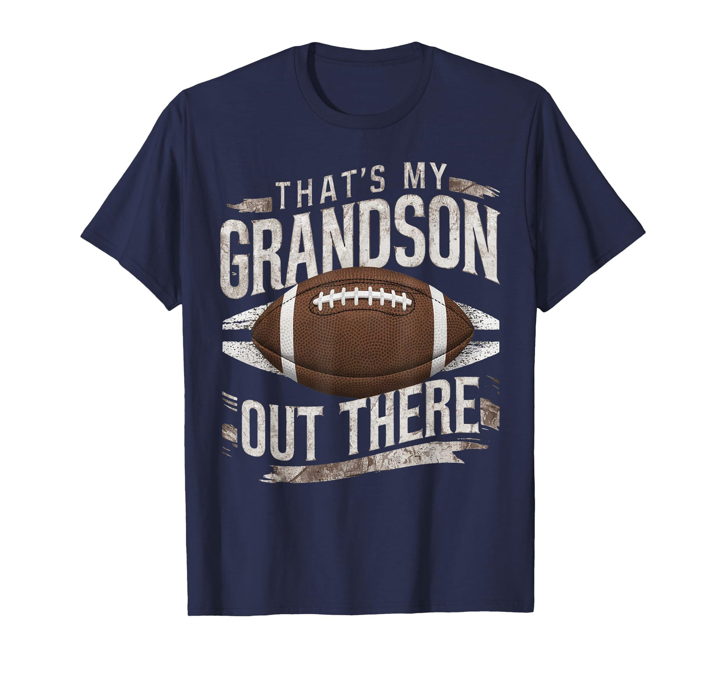 That's My Grandson Out There Funny Football Grandma Grandpa T-Shirt