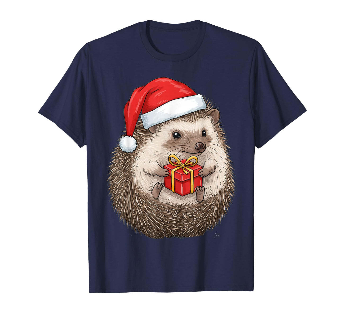 Cozy Festive Hedgehog Christmas T-Shirt