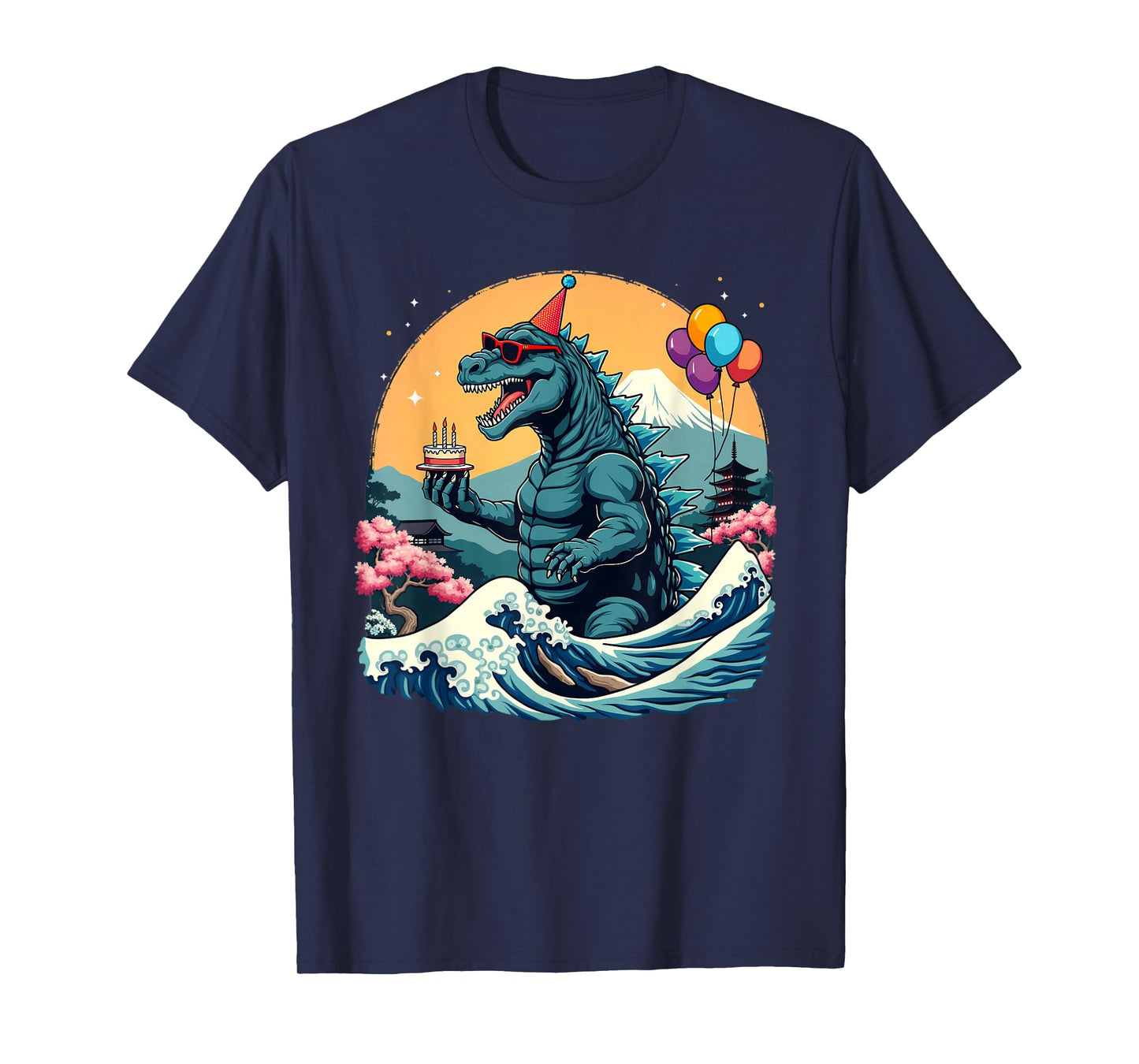Kaiju Birthday Japan Monster Movie Bday Party Decorations T-Shirt
