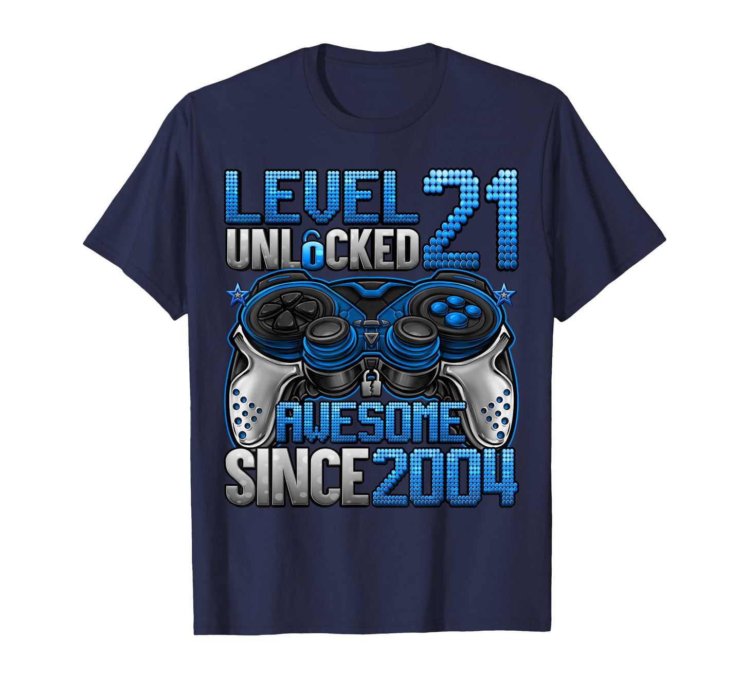 Level 21 Unlocked 21 Year Old Gifts Boys 21st Birthday Boy T-Shirt