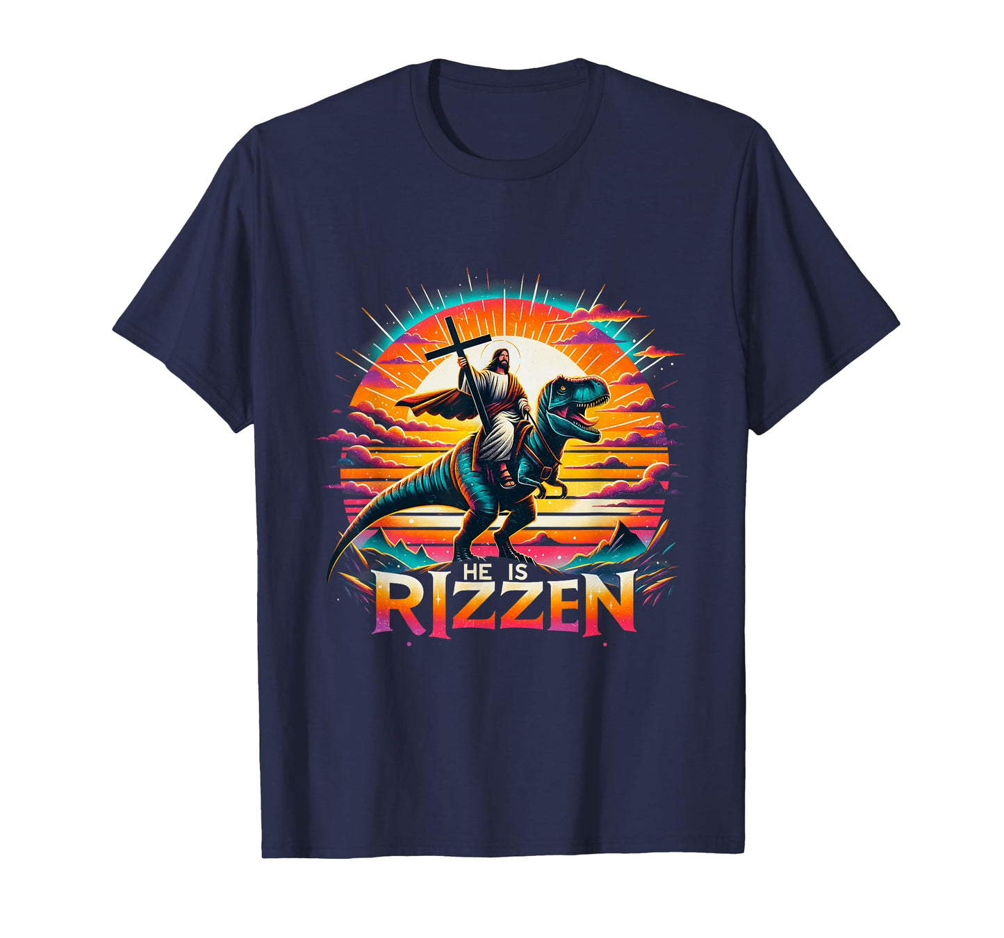 Jesus Has Rizzen He Is Rizzen Christian Jesus Is Rizzen Cool T-Shirt