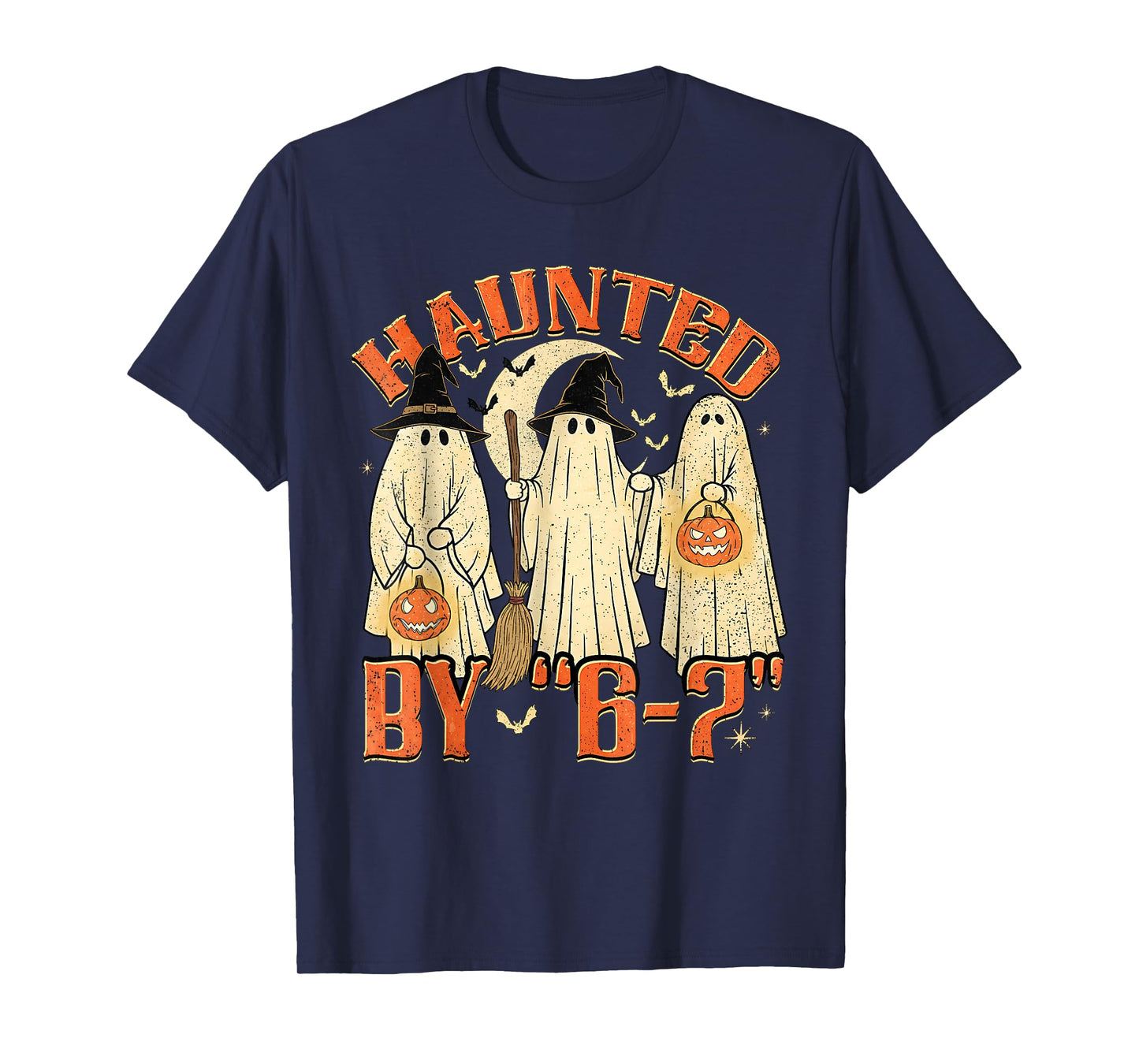 67 Meme Halloween Haunted by 6 7 Six Seven Gen Alpha Z T-Shirt