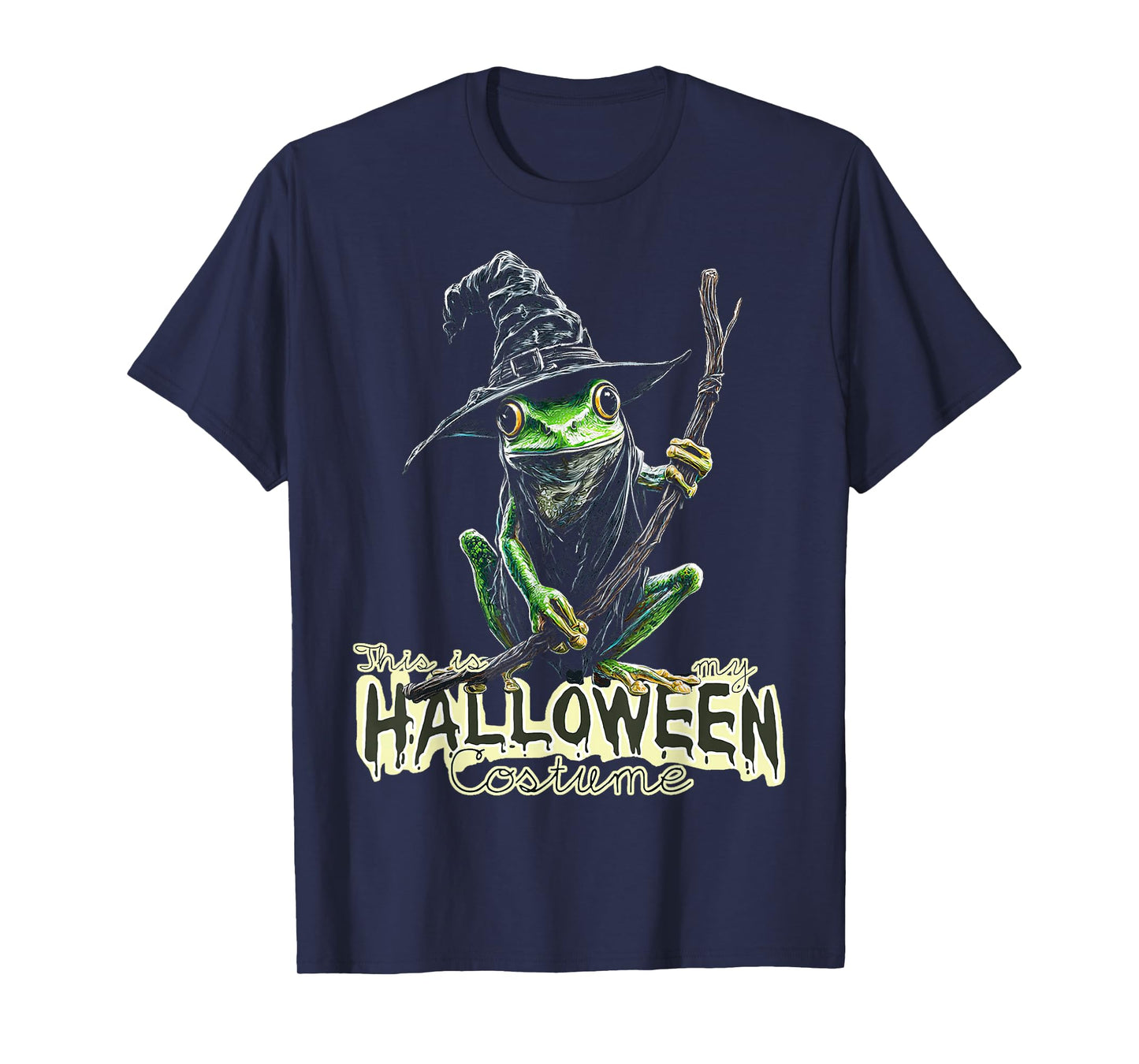This is My Halloween Costume Frog Witch Spooky T-Shirt