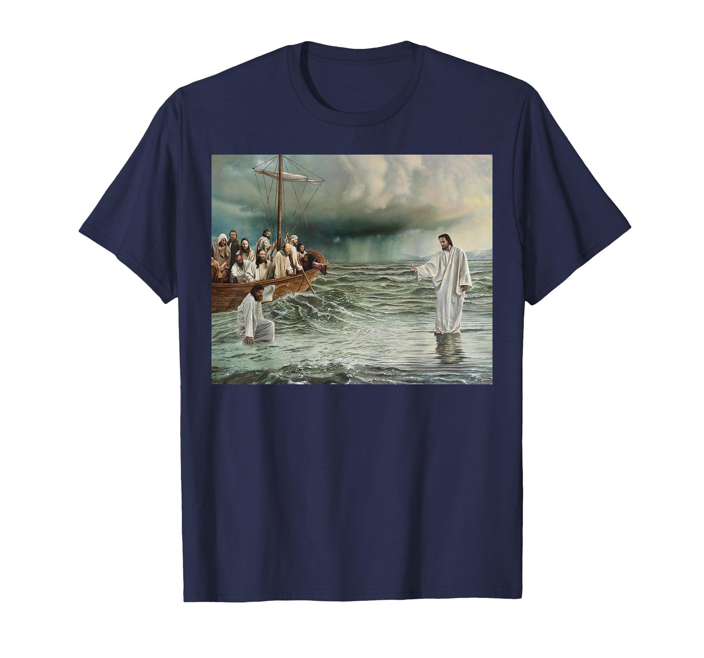 Jesus Christ Walking On Water T-Shirt