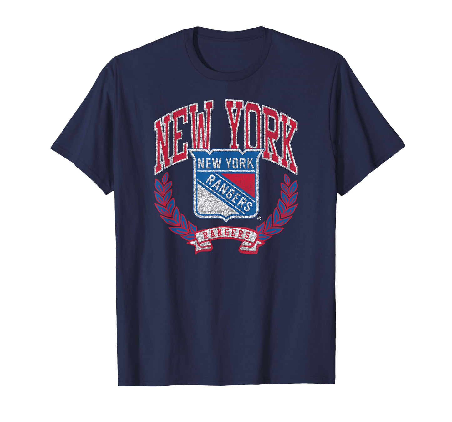 New York Rangers Vintage Victory Black Officially Licensed T-Shirt