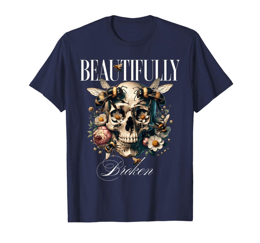 Beautifully Broken Tshirt For Men Women Vintage Retro T-Shirt