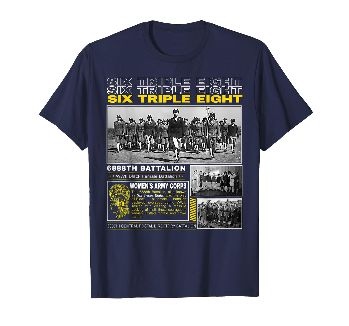 6888th Battalion WWII Black Female Heroes T-Shirt