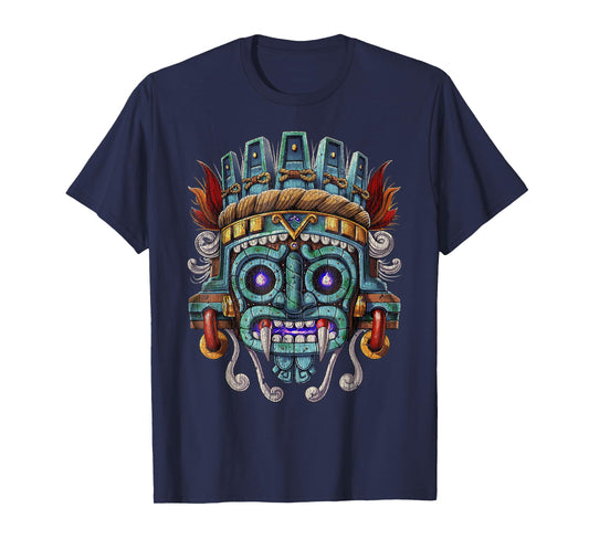Vintage Aztec God Tlaloc Mayan Mythology Deity Mexican copy T-Shirt