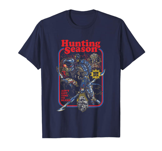 Predator Hunting Season Ain't Got Time To Bleed Retro Poster T-Shirt