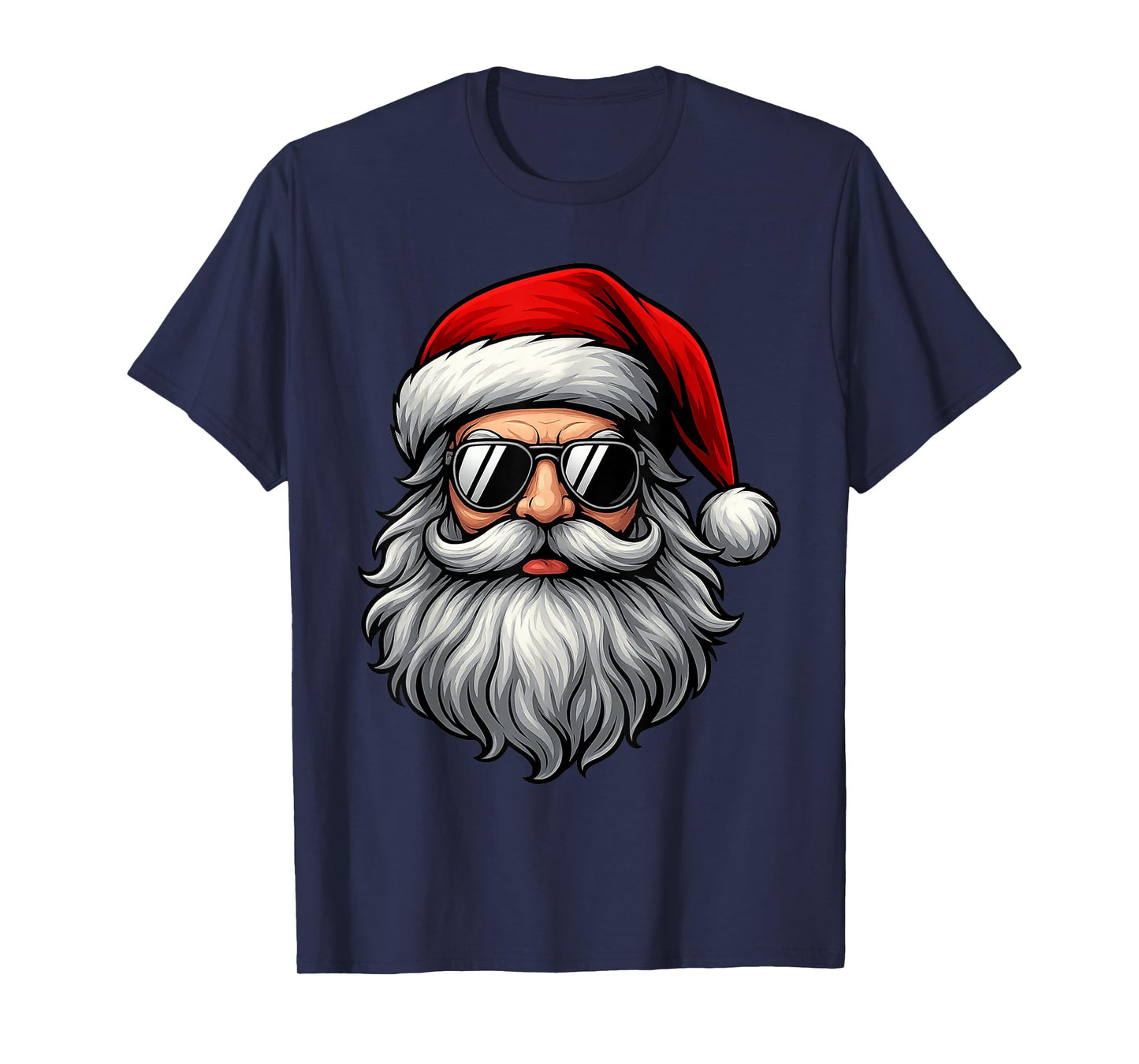 Vintage Santa Face Old Cute Xmas Holiday Santa Hat Christmas T-Shirt