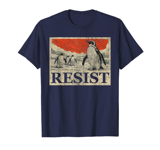Resist Penguin Activism Anime Graphic We Stand With Penguins T-Shirt