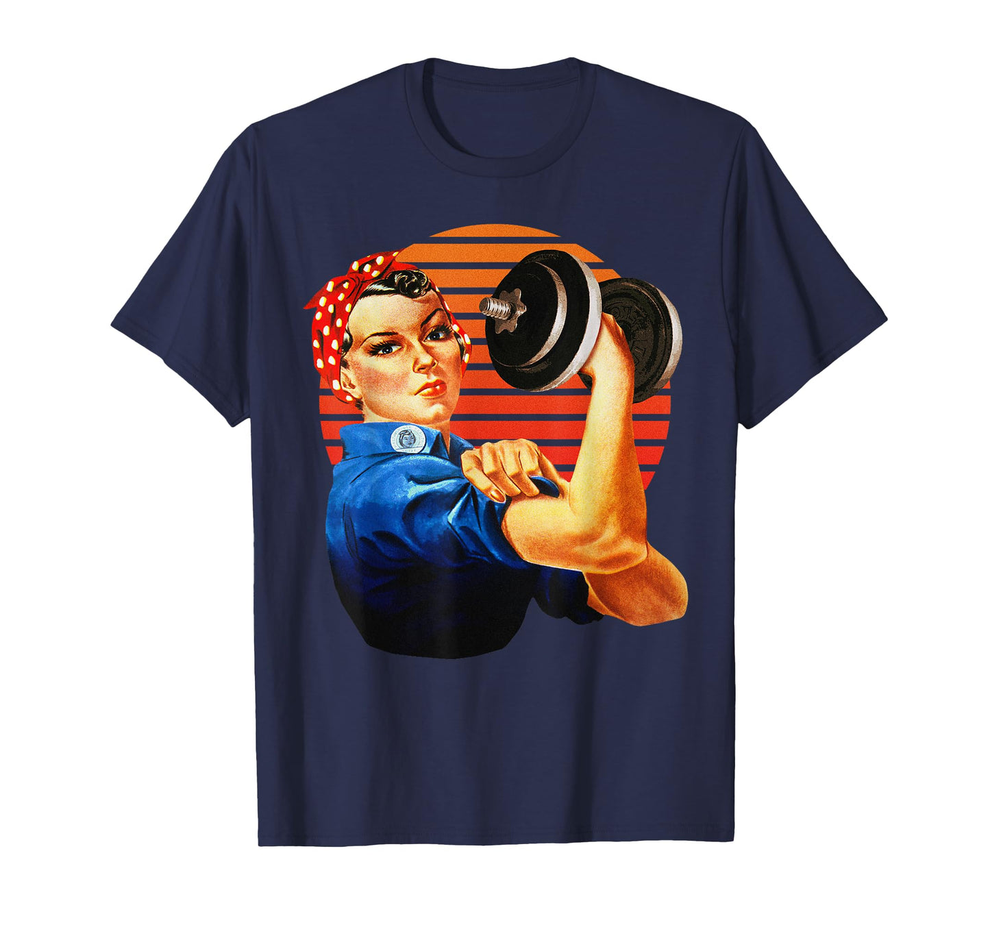 We Can Do It Rosie the Riveter Fun Fitness Workout Lifting T-Shirt