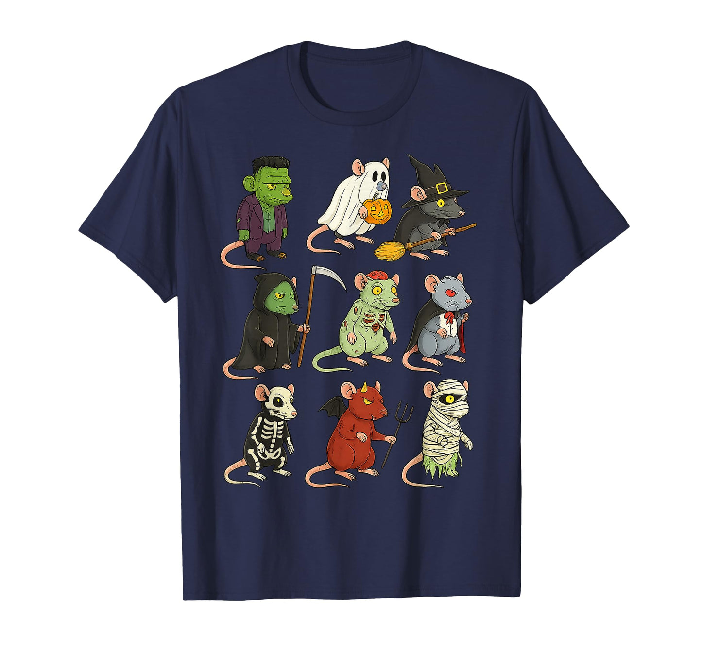 Rat Spooky Witch Boo Zombie Halloween for Boys Girls Party T-Shirt