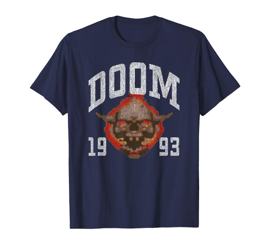 DOOM 1993 Lost Soul Pixelated Skull Retro Video Game T-Shirt