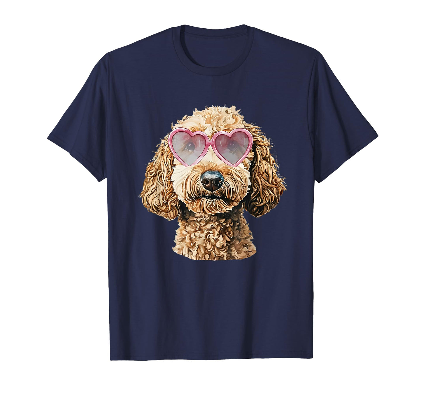 Goldendoodle Coquette Valentines Day Golden Doodle T-Shirt