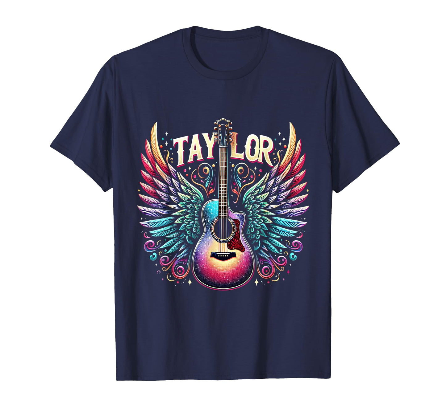 Girl Retro Taylor First Name Personalized Groovy 80's T-Shirt