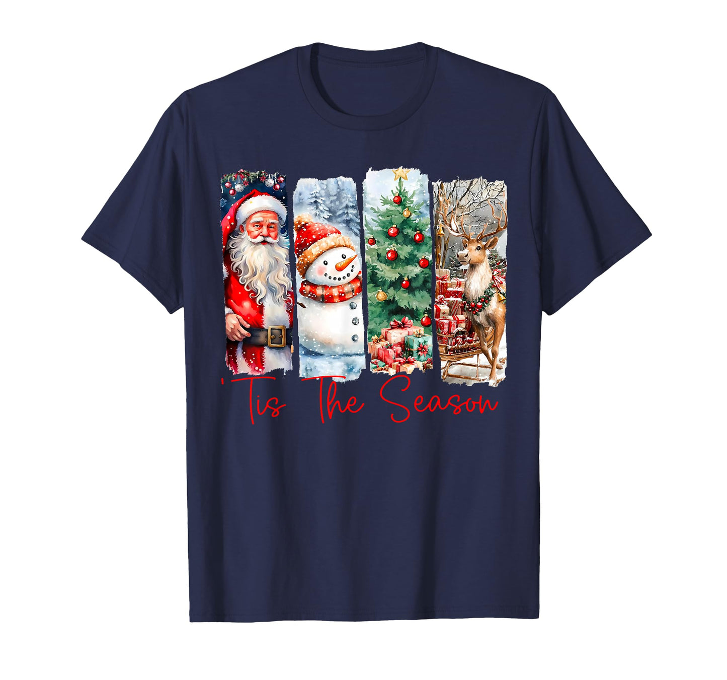 Retro Tis The Season Christmas Season Men Women Kids T-Shirt