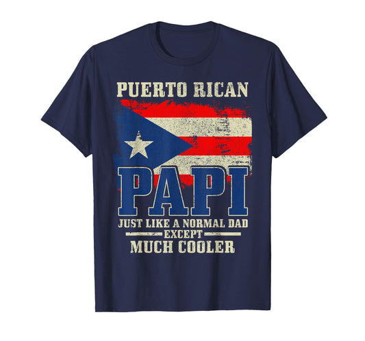 Puerto Rican Papi Dad Puerto Rico Pride Boricua Father's Day T-Shirt
