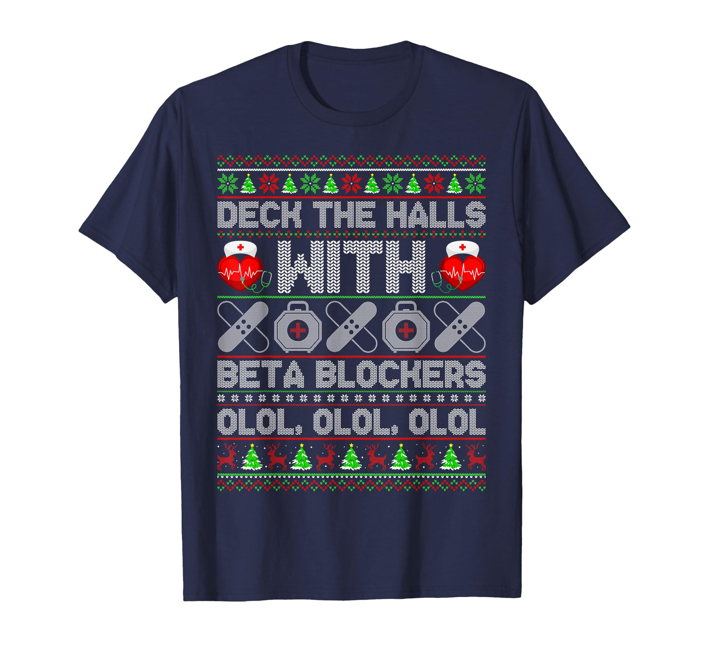 Nurse Ugly Xmas Sweater Funny Nurse Christmas T-Shirt