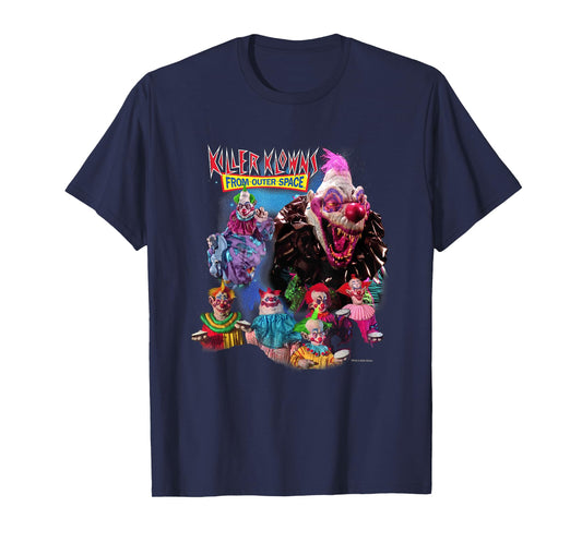 Killer Klowns from Outer Space Vintage Group Shot T-Shirt