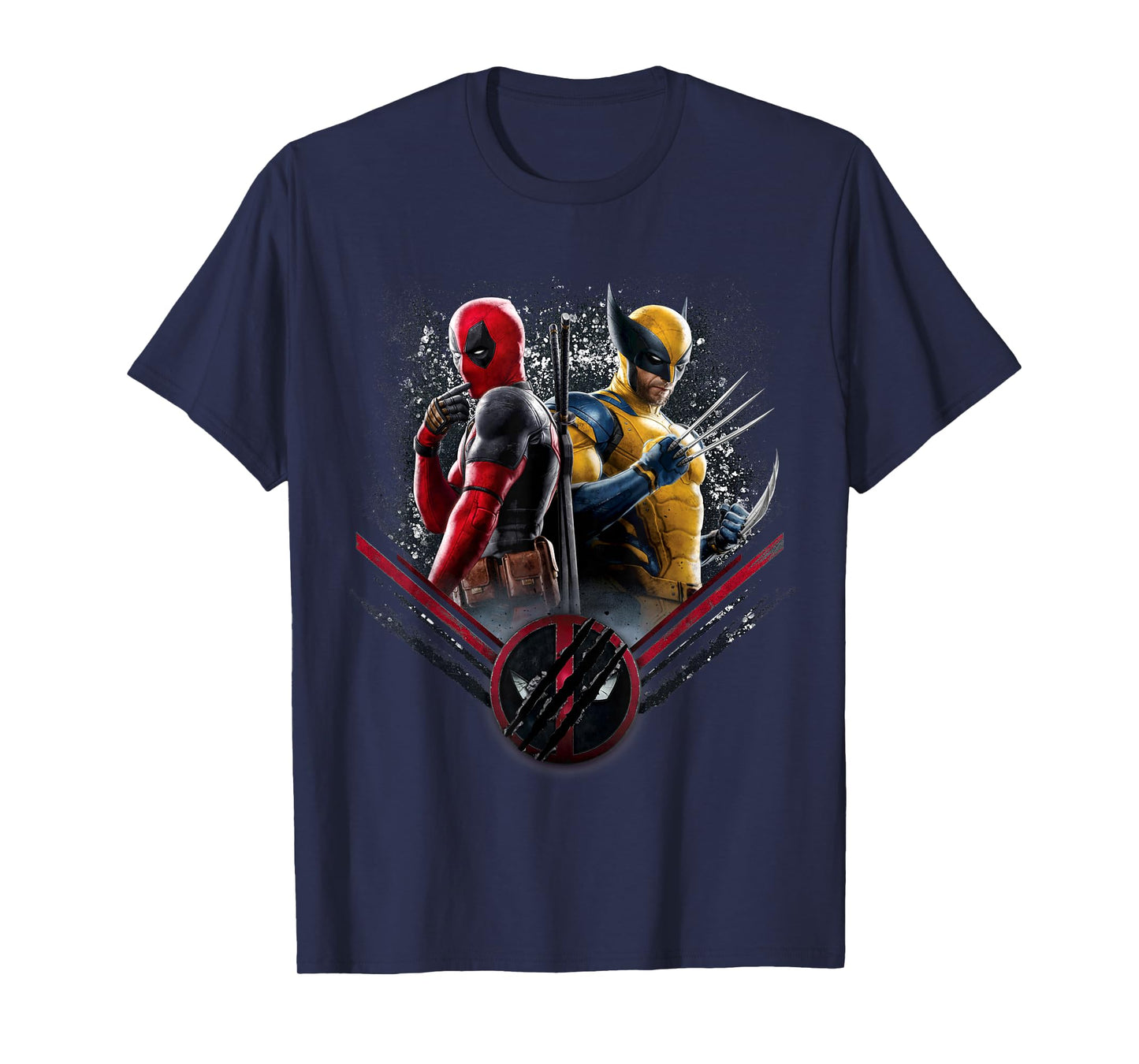 Marvel Studios Deadpool & Wolverine Side-by-Side Claw Icon T-Shirt