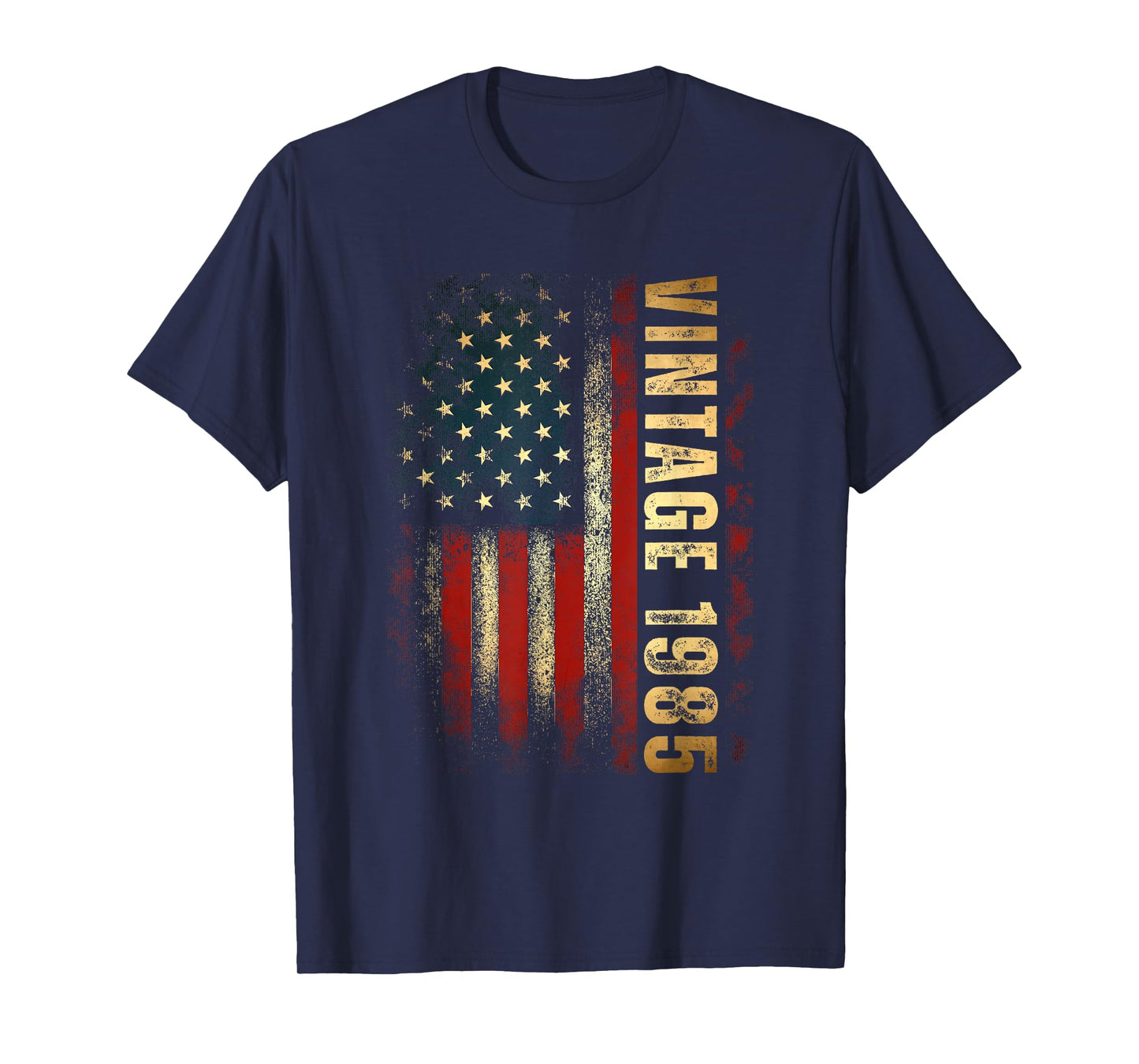 Vintage 1985 American Flag 40th Birthday 40 Years Old Men T-Shirt
